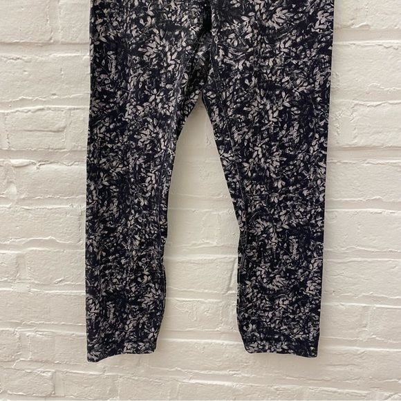 Lululemon || Align High-Rise Crop 21" Blossom Overlay Starlight Nulu Gray 4