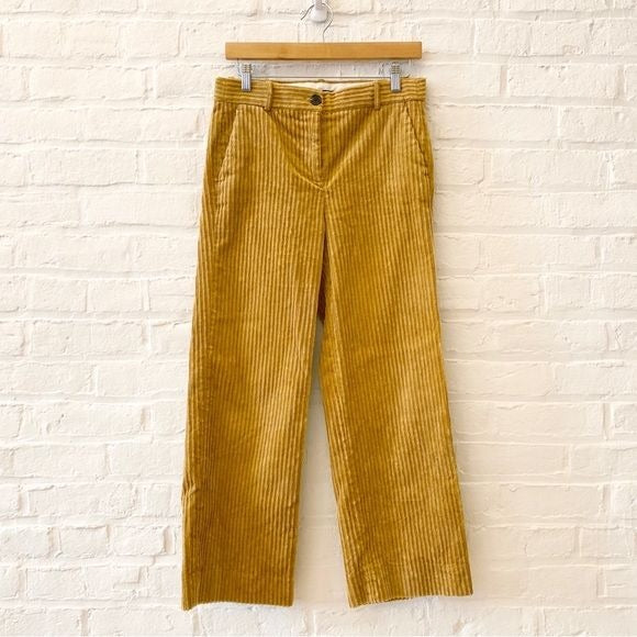 J. Crew || Wide Leg Crop Corduroy Pants Tan 6