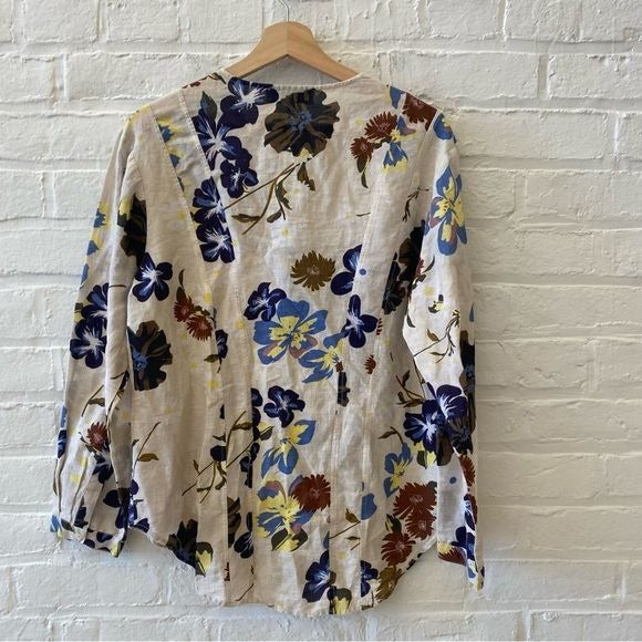 Sea New York || Margherite Floral Button Down Blouse Cotton Woven 4