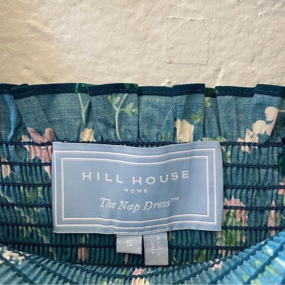 Hill House || Ellie Nap Dress in Moody Floral Green Small