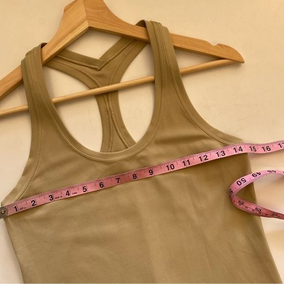 Lululemon || Cool Racerback Short Tank Top Nulu Race Length Tan Beige 6?