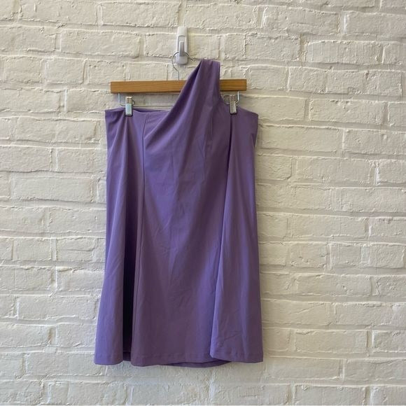 Outdoor Voices || One Shoulder Exercise Dress Lavender Purple XL