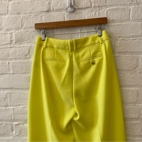 J. Crew || Essential Pant in City Crepe Lemon Sorbet Neon Yellow 0