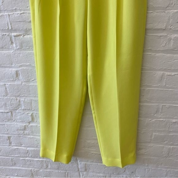 J. Crew || Essential Pant in City Crepe Lemon Sorbet Neon Yellow 0