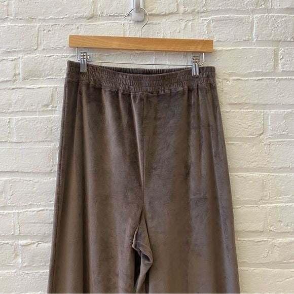 SKIMS || Velour Wide Leg Pant Brown Tan Medium