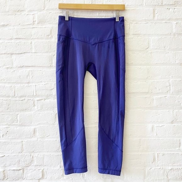 Lululemon || All The Right Places Crop II Emperor Blue 8