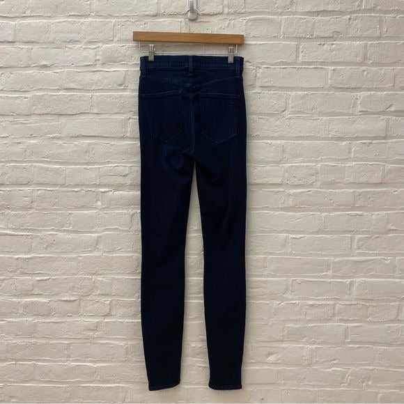 AYR || Hi-Rise Skinny Jeans in Jaguar Legs Dark Wash 27 x 32” Inseam Tall Long