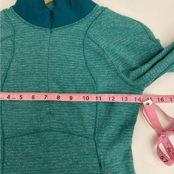 Lululemon || Runderful 1/2 Zip Pullover Long Sleeve Hunter Green Forage Teal 2