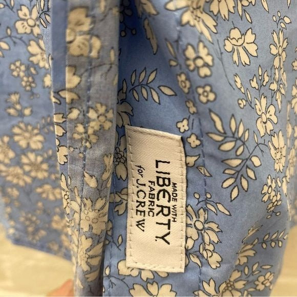 J. Crew || Classic fit Short Sleeve Shirt in Liberty Fabric Capel Floral Blue 00