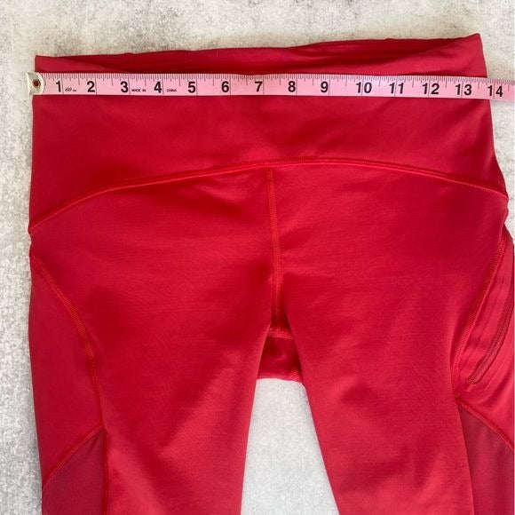 Lululemon || Sun Runner Crop 17" Mesh Fuchsia Pink