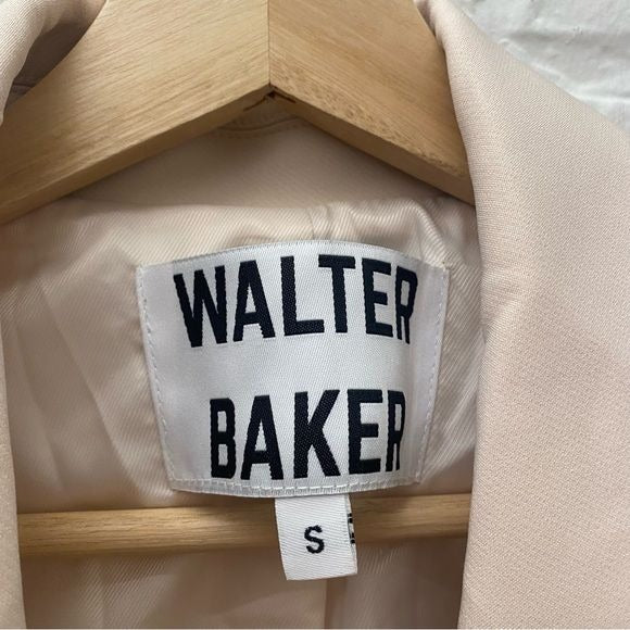 Walter Baker || Kira Oversized Blazer Notch Lapel Bone Ivory Cream Small