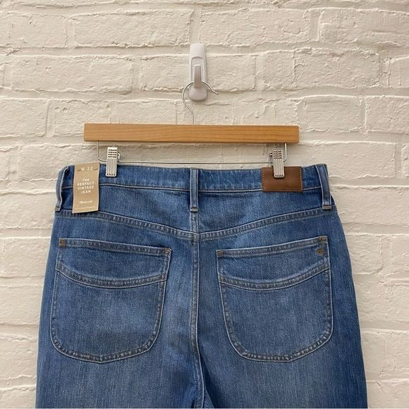 Madewell || Perfect Vintage Jean in Silverleaf Wash Retro Pocket Edition Blue 32