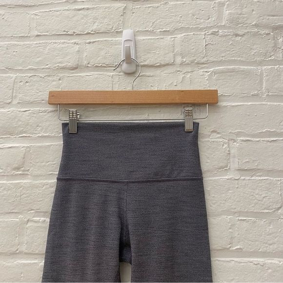 Lululemon || Align Pant II 25" Mini Heathered Herringbone Gray Black 4