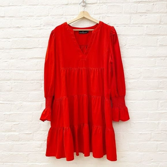 Tuckernuck || Pomander Place Crepe Kenzo Dress Long Sleeve Red XXL