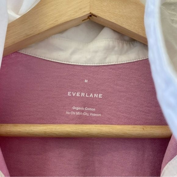 Everlane || Organic Cotton Polo Dress Pink Lilac Medium