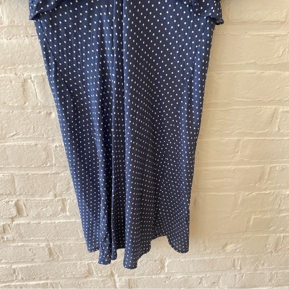 Madewell || Puff-Sleeve Ruffle Mini Dress in Polka Dot Blue 12