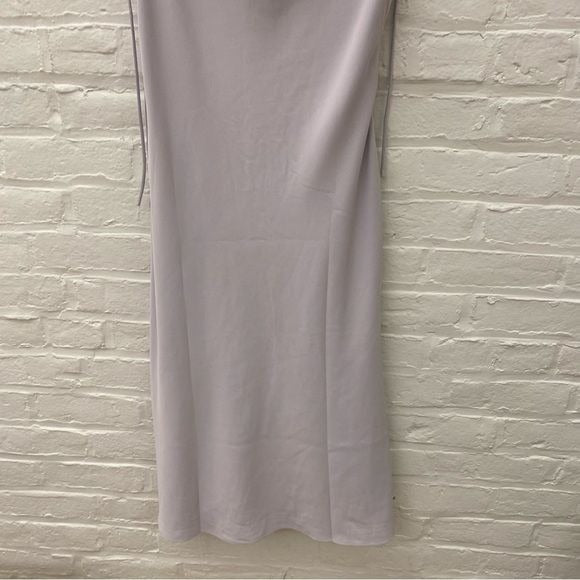 Love, Bonito || Adrianna Cowl Neck Midi Cocktail Slip Dress Lavender 6 NWT