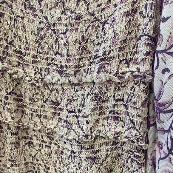 Anthropologie || Saylor Wynnie Smocked Mini Dress Floral Purple XS