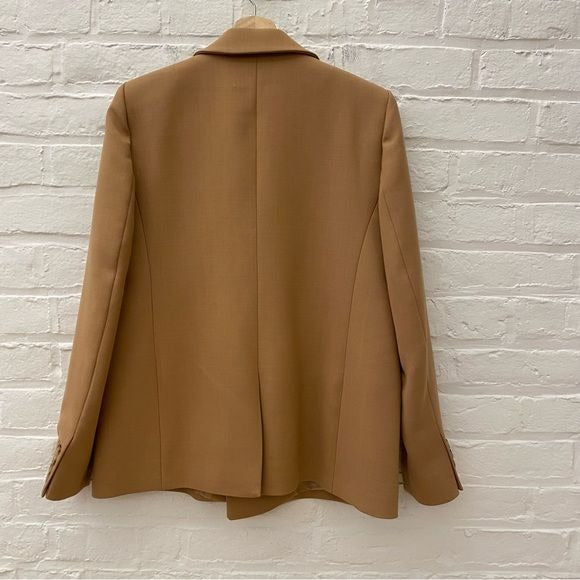 Sezane || Christie Blazer Double Breasted Camel Tan 38 US 6 NWT