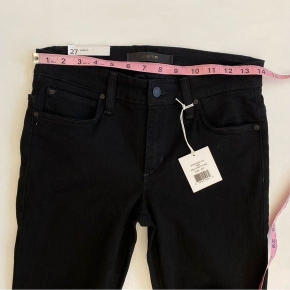 Joe’s Jeans || #Hello The Icon Skinny Mid Rise Ankle Denim Black 27 NWT