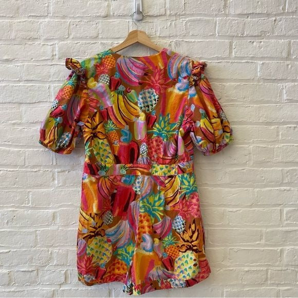 FARM Rio || Fruit Salad Romper Bright Pink XL