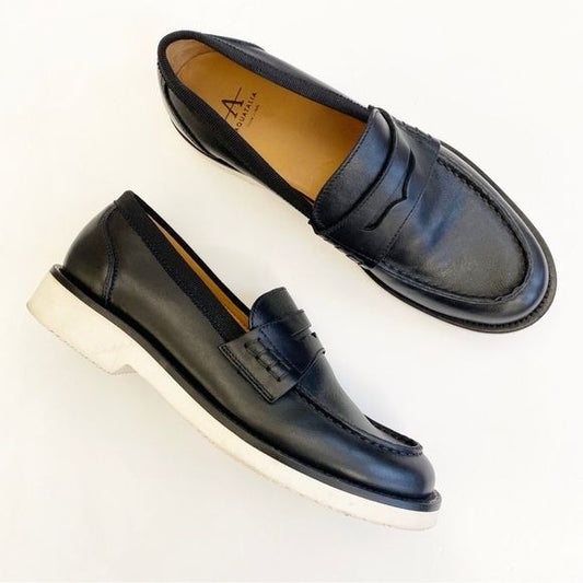 Aquatalia || Karissa Weatherproof Leather Loafer Black 7.5