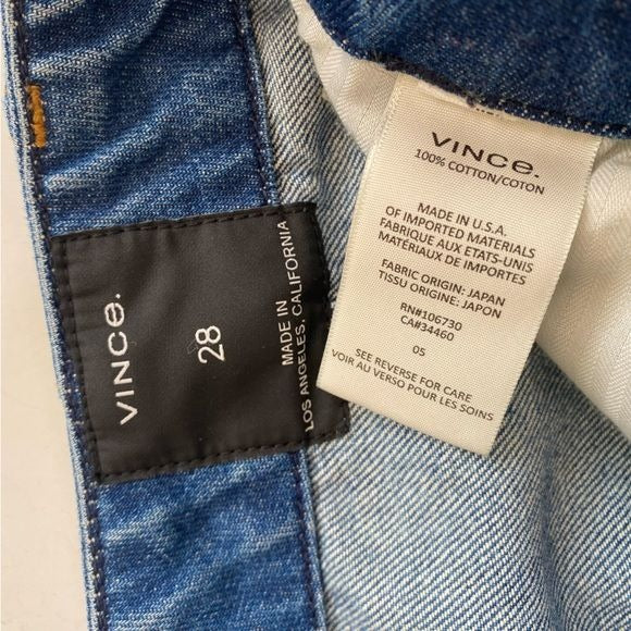 Vince. || Slouch Carpenter Jeans Distressed Blue 28