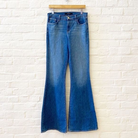 J Brand || Valentina High Rise Flare Jeans in Endeavor Blue 29