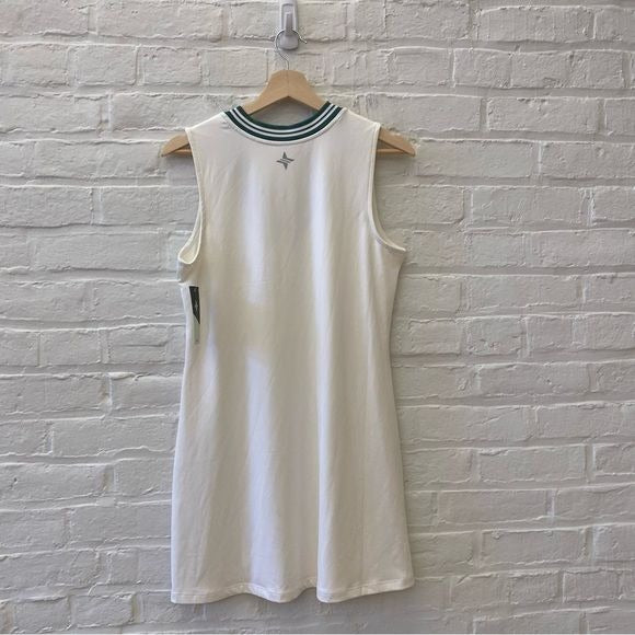 Tuckernuck || Tnuck Sport Suzanne Tennis Athletic Dress White Green Small NWT