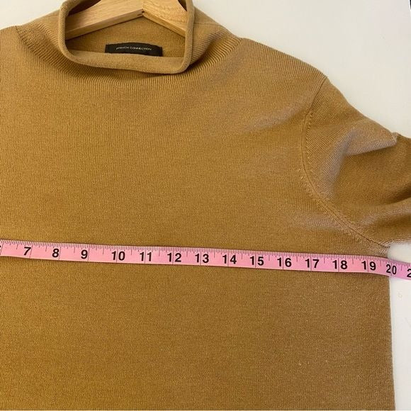 French Connection || Babysoft Roll Neck Sweater in Tan Large