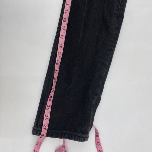 Reformation || Cynthia High Rise Straight Jeans in Seattle Black Wash 27