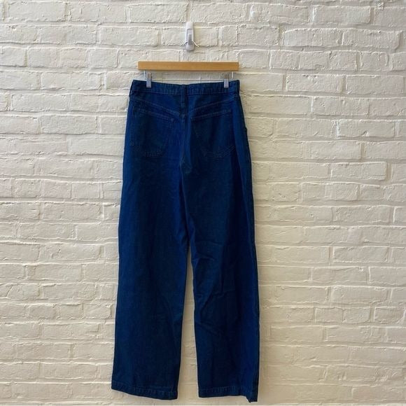 Abercrombie || Curve Love Mid Rise Ultra Wide Leg Jean Blue 27 Long NWT