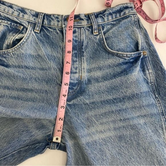 Free People || We The Free Lucky You Mid-Rise Barrel Jeans Blue 27