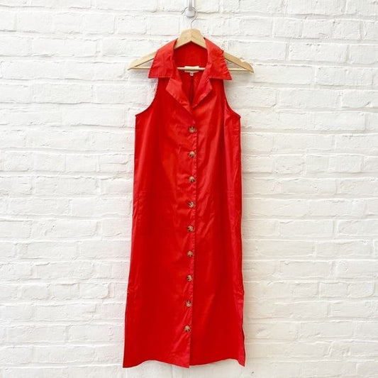 Duster || The Lennon Duster Dress in Crimson Red XS NWT