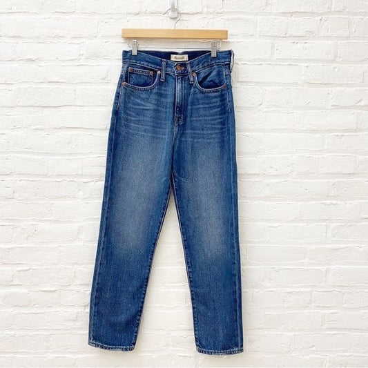 Madewell || The Momjean in Downey Wash Mom Jean Blue 26 NWT