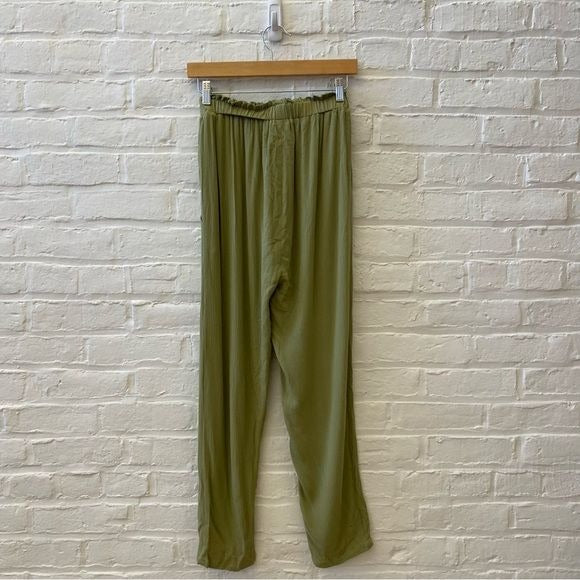 eberjey || Hudson Breezy Weave Beach Pant in Pear Green Medium