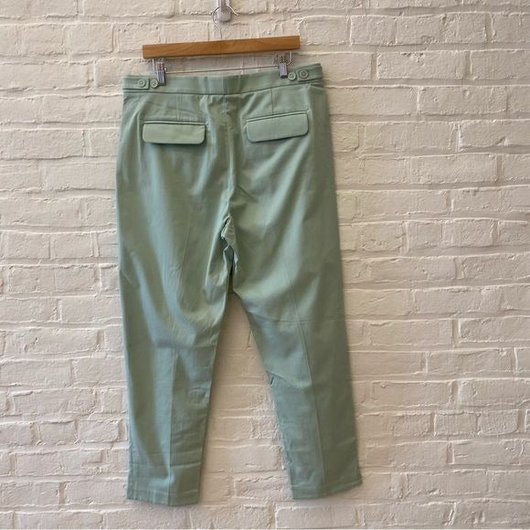 Equipment || The Original Trouser Pleated Tapered Ankle Seafoam Green Large