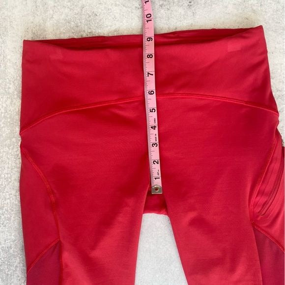 Lululemon || Sun Runner Crop 17" Mesh Fuchsia Pink