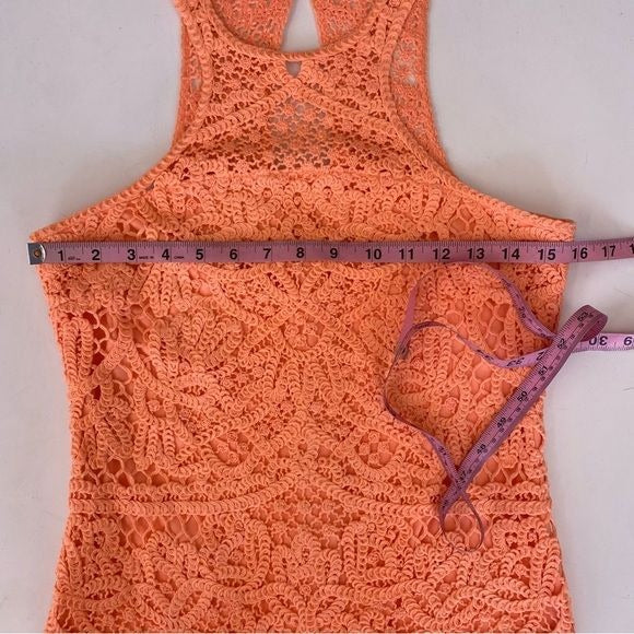 Lilly Pulitzer || Jamie Crochet Shift Dress Bright Coral Small