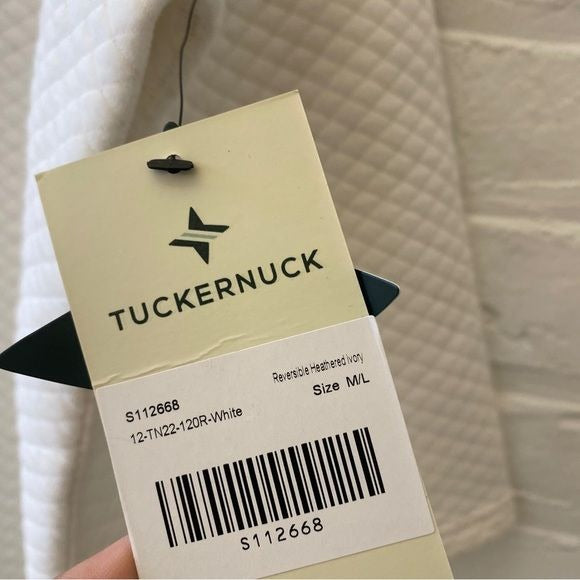 Tuckernuck || Reversible Ally Swing Sweatshirt Heathered Ivory M/L NWT