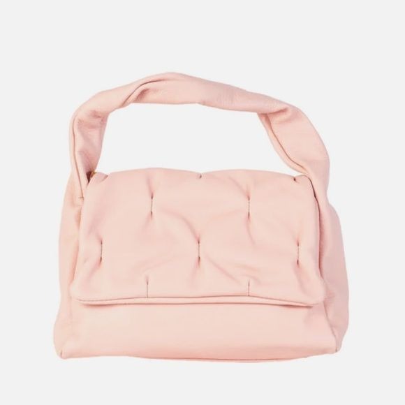 Persaman New York || Madeline Convertible Shoulder Bag Quilted Slouchy Pink