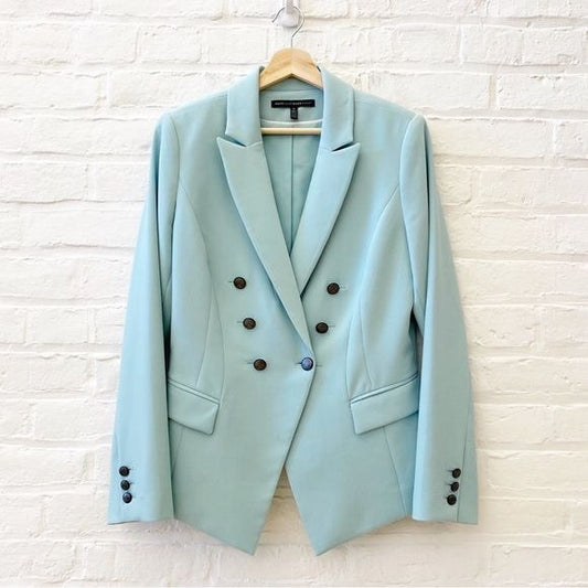 White House Black Market || Trophy Jacket Double Breasted Blazer Aquifer Mint 10