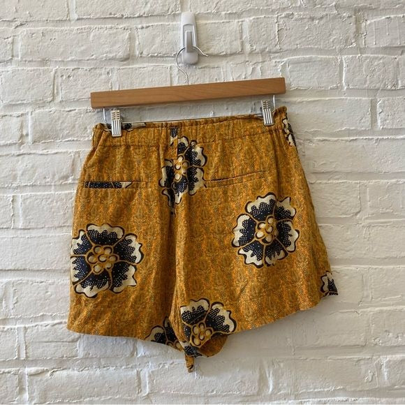 Anthropologie Kennedy Paperbag Tie Floral Bohemian Shorts XS