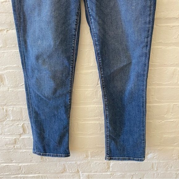 Hudson || Barbara High Waist Straight Jeans Omega Wash Blue 28