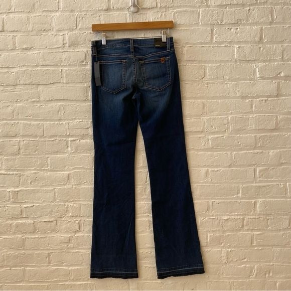 Joe’s Jeans || Bootcut Stretch Jeans in Finley Wash Raw Hem Blue 27 NWT