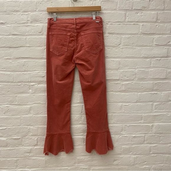 MOTHER || The Cha Cha Chew Corduroys Jeans Hopscotch Pink 28