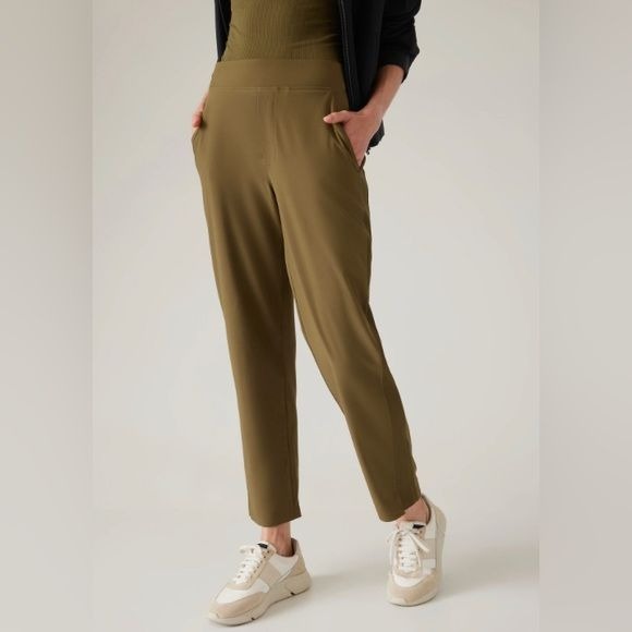 Athleta || Brooklyn Ankle Pant Acacia Olive Green 8