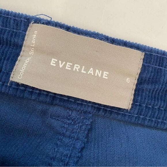 Everlane || Baby Cord Relaxed Straight Pants Corduroy Atlantic Blue 6