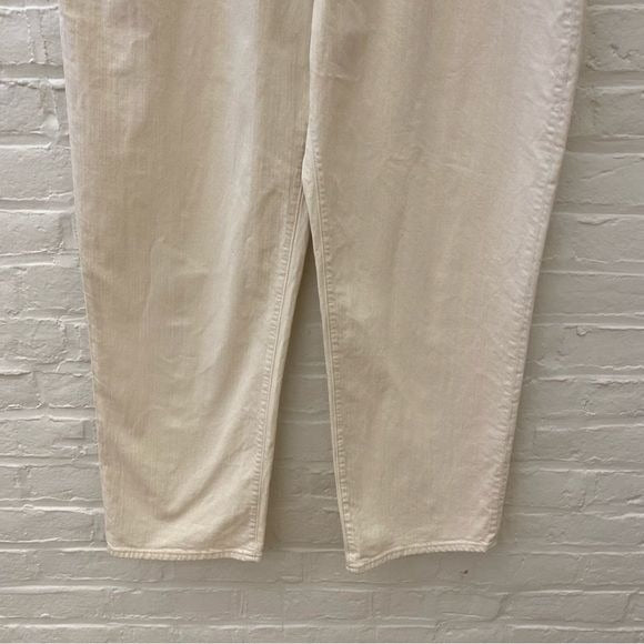 Madewell || The Perfect Vintage Straight Jean Canvas Wash Off White Ivory 32