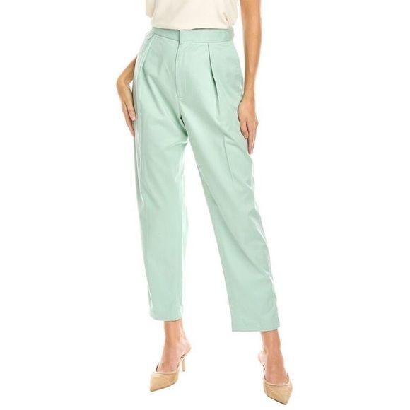 Equipment || The Original Trouser Pleated Tapered Ankle Seafoam Green Large